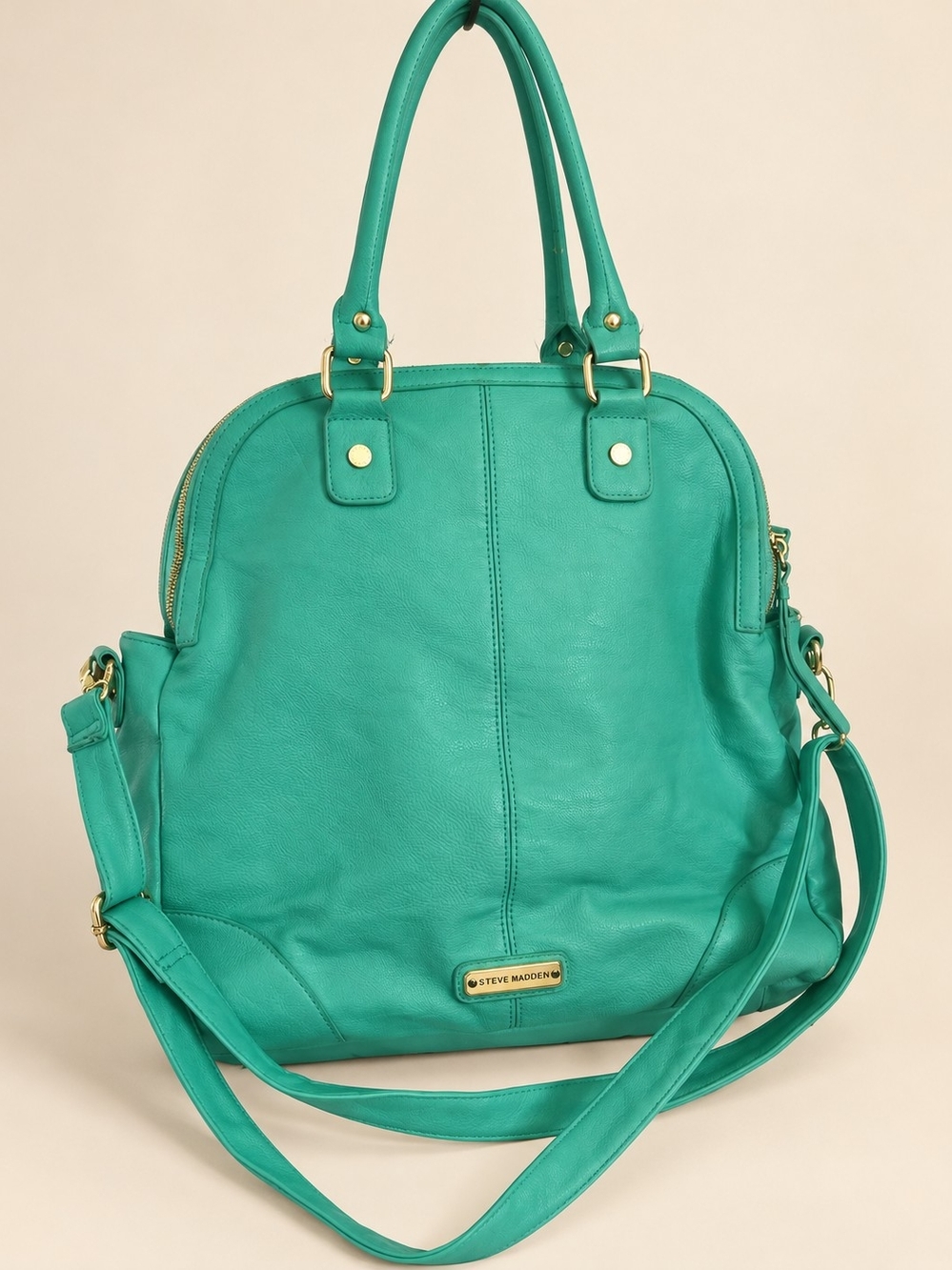 Steve Madden Teal Leather Tote Bag
